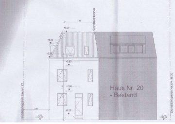 Grundstück mit Baugenehmigung in Kendenich - Hausansicht Straße